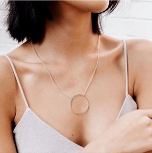 Lele Sadoughi Circle Pendant Necklace